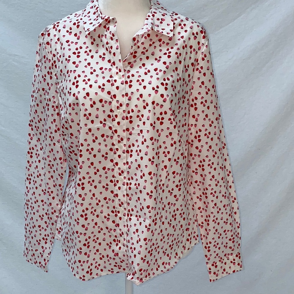 Boden Classic Shirt - Strawberry π Print - Picture 2 of 7